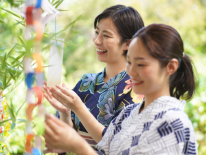 tanabata festival hanging your wishes on tree